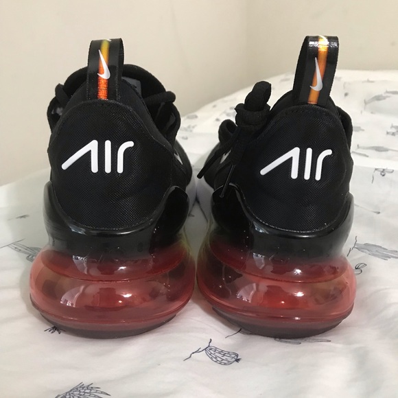 Air Max 270 Rainbow Heel Laser Orange size 10.5 - Picture 6 of 6